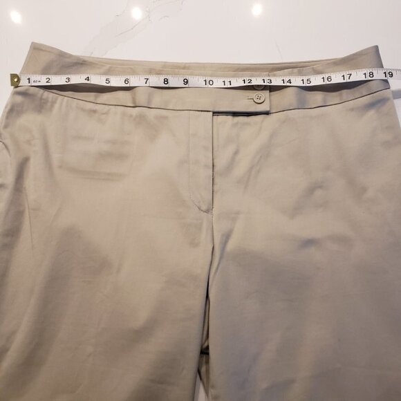 Tres You  Off white/Beige Capri Dress Pants Ladies Plus 16 Womens - Picture 11 of 14